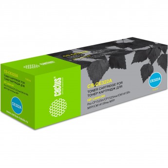 Лазерный картридж CACTUS CS-CE322A (HP 128A) для HP Color LaserJet CM1415 MFP, CM1415fn, CP1520 series, CP1521, CP1521n, CP1522n, CP1523, CP1525n, CP1525nw, CP1526nw, CP1527nw, CP1528, CP1528nw, желтый, 1 300 стр.