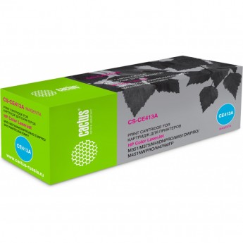 Лазерный картридж CACTUS CS-CE413A (HP 305A) для HP Color LaserJet M351, M351a Pro, M375, M375nw MFP Pro, M451, M451dn Pro, M451dw Pro, M451nw Pro, M475, M475dn MFP Pro, M475dw MFP Pro, пурпурный, 2 600 стр.