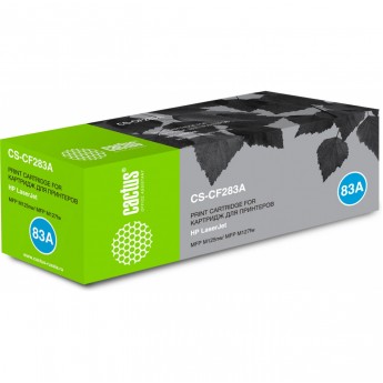 Лазерный картридж CACTUS CS-CF283A (HP 83A) для HP LaserJet M125, M125a, M125nw, M125r, M125ra, M125rnw, M127, M127fn, M127fw, M201dw, M201n, M202dw, M202n, M225 , M225dn, M225dw, M225rdn, черный, 1 500 стр.