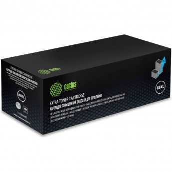 Лазерный картридж CACTUS CS-CF283XL-MPS (HP 83X) для HP LaserJet M200 series, M201dw Pro, M201n Pro, M202dw Pro, M225 Pro MFP, M225dn Pro MFP, M225dw Pro MFP, M225rdn Pro MFP, черный, увеличенной емкости, 3 000 стр.