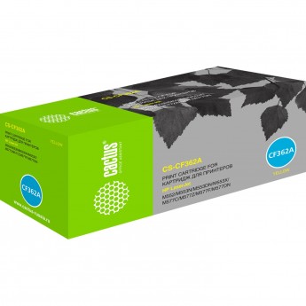 Лазерный картридж CACTUS CS-CF362A (HP 508A) для HP Color LaserJet M552dn Enterprise, M553 series, M553dn Enterprise, M553n Enterprise, M553x Enterprise, M577c Enterprise, M577dn Enterprise, M577f Enterprise, желтый, 5 000 стр.