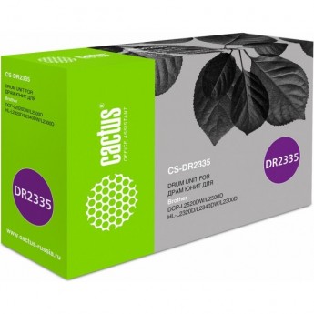 Фотобарабан (Drum-Unit) CACTUS CS-DR2335 (DR-2335), черный, для Brother DCP L2500, L2500D, L2500DR, L2520, L2540, L2560; HL L2300, L2300D, L2300DR, L2340, L2360, L2365, L2365DW; MFC L2700, L2720, L2720DW, L2740, 12 000 стр.