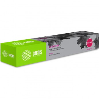 Лазерный картридж CACTUS CS-EXV34M (C-EXV34) для Canon IR Advance C2020, Advance C2020l, Advance C2025, Advance C2030, Advance C2030l, Advance C2220, Advance C2220l, Advance C2225, Advance C2230, пурпурный, 19 000 стр.