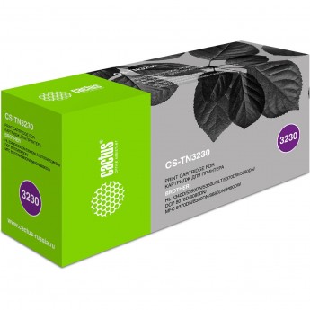 Лазерный картридж CACTUS CS-TN3230 (TN-3230) для принтеров Brother HL 5340d, HL 5350dn, HL 5350dnlt, HL 5370dw, HL 5380dn, DCP 8070d, DCP 8085dn, MFC 8370dn, MFC 8380dn, MFC 8880dn, MFC 8890dw, черный, 3 000 стр.