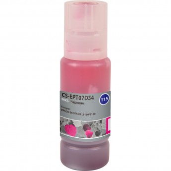 Чернила CACTUS CS-EPT07D34 (115M) для Epson Ecotank L8160, 8180, пурпурный, 70 мл