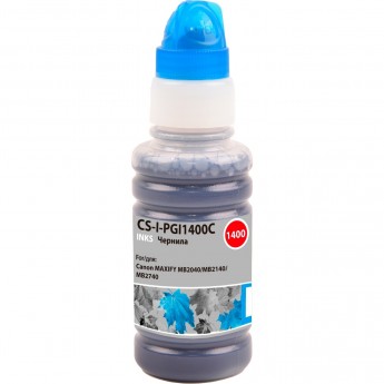 Чернила CACTUS CS-I-PGI1400C для Canon Maxify MB2040, MB2140, MB2740, голубой, 100 мл