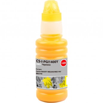 Чернила CACTUS CS-I-PGI1400Y для Canon Maxify MB2040, MB2140, MB2740, желтый, 100 мл