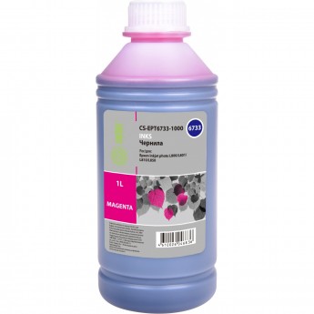 Чернила CACTUS CS-EPT6733-1000 для Epson L800, L805, L810, L850, L1800, пурпурный, 1000 мл
