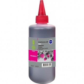 Чернила CACTUS CS-EPT6733-250 для Epson L800, L810, L850, L1800, пурпурный, 250 мл