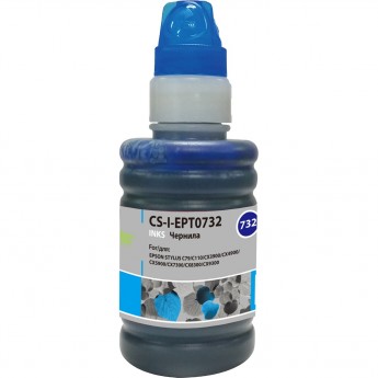 Чернила CACTUS CS-I-EPT0732 для Epson Stylus С79, C110, СХ3900, CX4900, CX5900, голубой, 100 мл