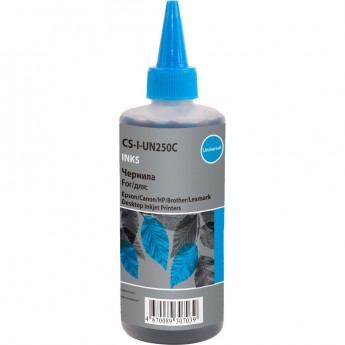 Чернила CACTUS CS-I-Un250C для HP, Lexmark, Canon, Epson, Brother, голубой, 250 мл
