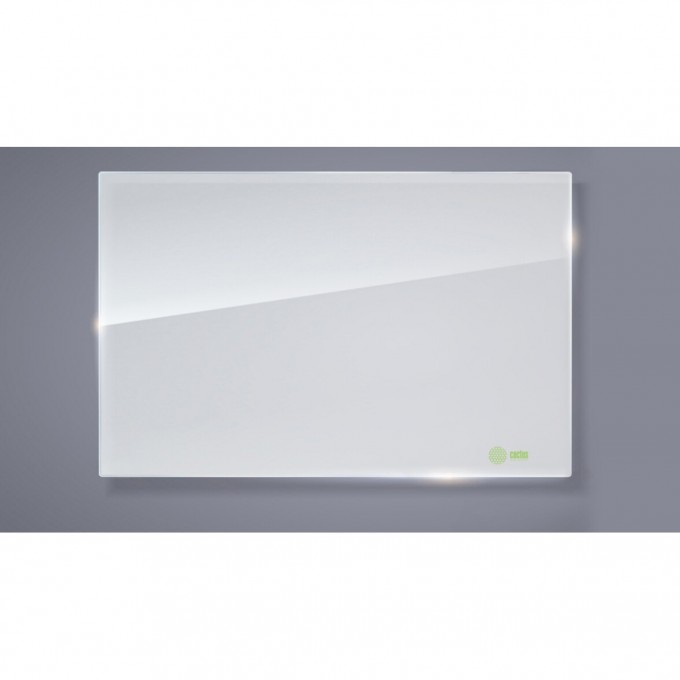 Демонстрационная доска CACTUS магнитно-маркерная, стеклянная, белая, 65x100 см. CS-GBD-65X100-WT