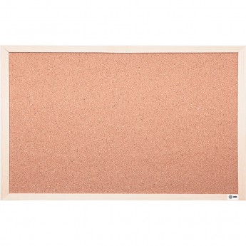 Демонстрационная доска CACTUS CS-CWBD-30x45 пробковая, деревянная рама, 30x45 см.