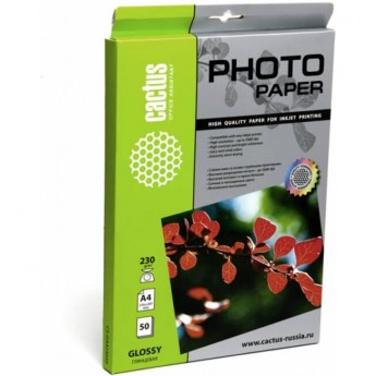 Фотобумага CACTUS CS-GA423050, формат A4, 230г/м2, белая