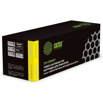 Картридж лазерный CACTUS CS-C069HY 069H желтый (5500стр.) для Canon i-SENSYS MF752Cdw MF752/MF754Cdw MF754