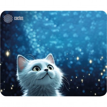 Коврик для мыши CACTUS WHITE CAT CS-MP-P06XS 220x180x2мм