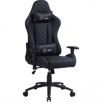 Кресло игровое CACTUS CS-CHR-030BL цвет: черный обивка: эко.кожа, крестовина: металл пластик черный