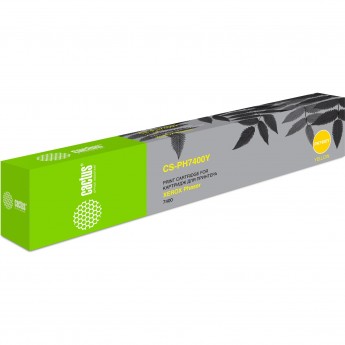 Лазерный картридж CACTUS CS-PH7400Y (106R01152) для Xerox Phaser 7400, 7400dn, 7400dt, 7400dx, 7400dxf, 7400n, 7400nm, желтый, 9 000 стр.