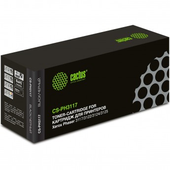 Лазерный картридж CACTUS CS-PH3117 (106R01159) для Xerox Phaser 3117, 3122, 3124, 3125, 3125n, черный, 3 000 стр.