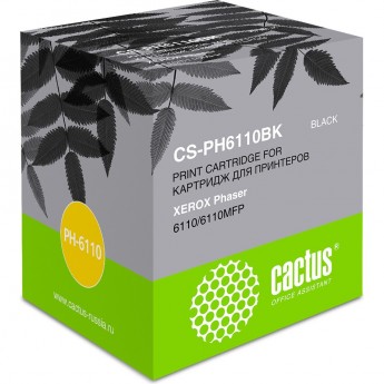 Лазерный картридж CACTUS CS-PH6110BK (106R01203) для Xerox Phaser 6110, 6110b, 6110 MFP, 6110n, 6110 MFP b, 6110 MFP s, 6110 MFP x, 6110vb, 6110vn, черный, 2 000 стр.