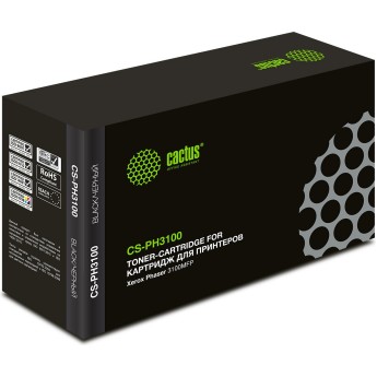 Лазерный картридж CACTUS CS-PH3100 (106R01379) для Xerox Phaser 3100, 3100 MFP, 3100 MFP s, 3100 MFP x, 3100 MFP x, черный, увеличенной емкости, 4 000 стр.