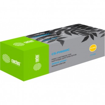 Лазерный картридж CACTUS CS-PH6000C (106R01631) для Xerox Phaser 6000, 6000b, 6010, 6010n; WorkCentre 6015, 6015b, 6015n, 6015ni, голубой, 1 000 стр.