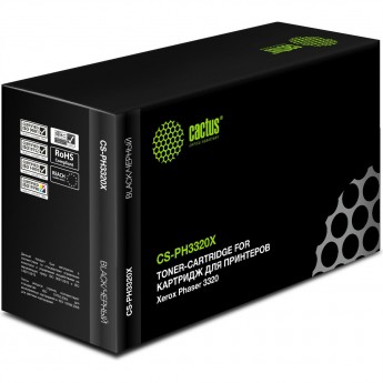 Лазерный картридж CACTUS CS-PH3320X (106R02306) для Xerox Phaser 3320, 3320dni, черный, увеличенной емкости, 11 000 стр.