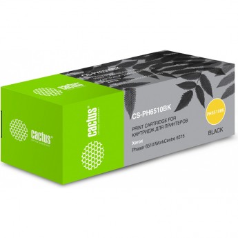 Лазерный картридж CACTUS CS-PH6510BK (106R03484) для Xerox Phaser 6510dn, 6510dni, 6510n; WorkCentre 6515dn, 6515dni, 6515n, черный, 2 500 стр.
