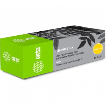 Лазерный картридж CACTUS CS-PH6510X (106R03488) для Xerox Phaser 6510dn, 6510dni, 6510n; WorkCentre 6515dn, 6515dni, 6515n, черный, 5 500 стр.