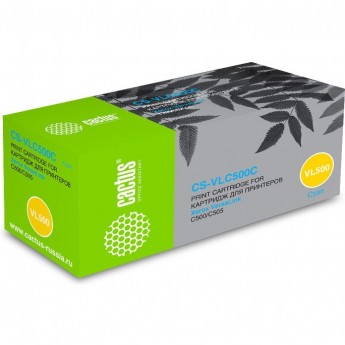 Лазерный картридж CACTUS CS-VLC500C (106R03877) голубой для Xerox VersaLink C500, C500dn, C500n, C505, C505S, C505x (2'400 стр.)