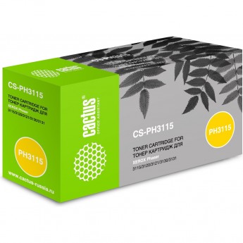 Лазерный картридж CACTUS CS-PH3115 (109R00725) для Xerox Phaser 3115, 3120, 3121, 3130, 3131, 3132, черный, 3 000 стр.