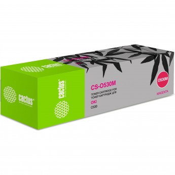Лазерный картридж CACTUS CS-O530M (44469753) для принтеров Oki C 510, 510dn, 511, 511dn, 530, 530dn, 531, 531dn, MC 561, 561dn, 562, 562dn, 562w, 562dnw, пурпурный, 5 000 стр.