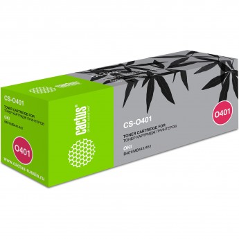 Лазерный картридж CACTUS CS-O401 (44992403) для Oki B 401d, 401dn; Oki MB 441dn, 451dn, 451w, черный, 1 500 стр.