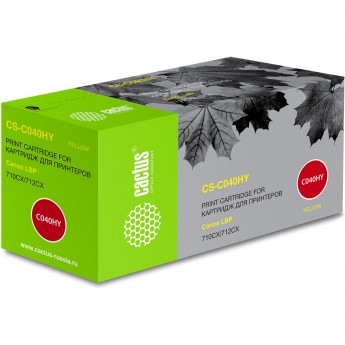 Лазерный картридж CACTUS CS-C040HY (Cartridge 040H) для Canon LBP 710cx i-Sensys, 712cx i-Sensys, желтый, увеличенной емкости, 10 000 стр.