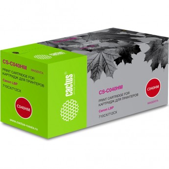 Лазерный картридж CACTUS CS-C040HM (Cartridge 040H) для Canon LBP 710cx i-Sensys, 712cx i-Sensys, пурпурный, увеличенной емкости, 10 000 стр.