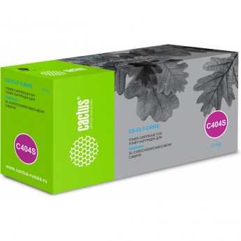 Лазерный картридж CACTUS CS-CLT-C404S (CLT-C404S) для Samsung Xpress C430, C430w, C432, C432w, C433, C433w, C480, C480fw, C480w, C482, C482fw, C482w, C483, C483w, голубой, 1 000 стр.