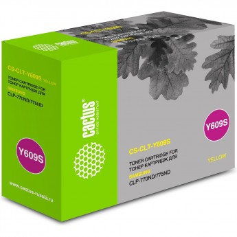 Лазерный картридж CACTUS CS-CLT-Y609S (CLT-Y609S) для Samsung CLP770, 770nd, 775, 775nd, желтый, 7 000 стр.