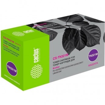 Лазерный картридж CACTUS CS-TN321M (TN-321M) для Brother HL L8250cdn, MFC L8650cdw, пурпурный, 1 500 стр.