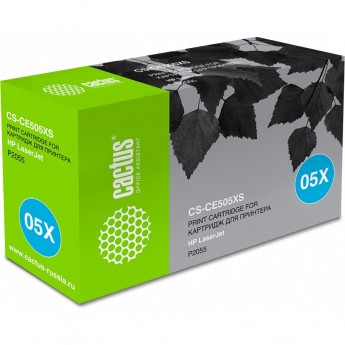 Лазерный картридж CACTUS CS-CE505XS (HP 05X) для HP LaserJet P2050, P2055, P2055d, P2055dn, P2055x, черный, увеличенной емкости, 6 500 стр.