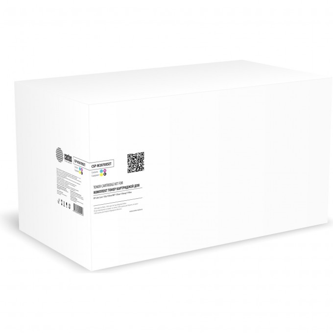 Лазерный картридж CACTUS (HP 117X) черный/пурпурный/желтый/голубой для HP Color Laser 150a, 150nw, MFP 178nw, 178nwg, 179fnw csp-w2070xset