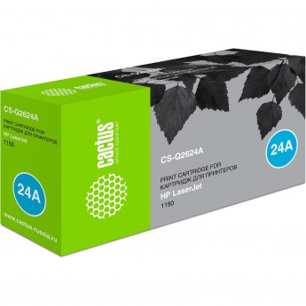 Лазерный картридж CACTUS CS-Q2624A (HP 24A) для HP LaserJet 1150, черный, 2 500 стр.