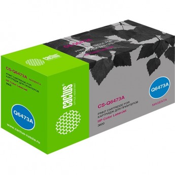 Лазерный картридж CACTUS CS-Q6473A (HP 502A) для HP Color LaserJet 3600, 3600dn, 3600n, пурпурный, 4 000 стр.
