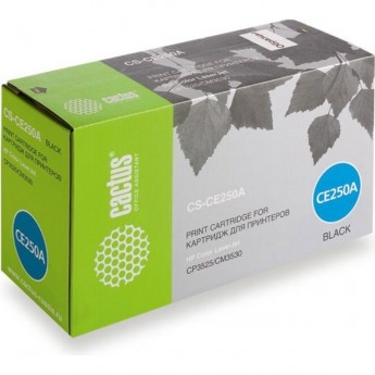 Лазерный картридж CACTUS CS-CE250A (HP 504A) для принтеров HP Color LaserJet CM3530, CM3530fs MFP, CP3520, CP3525, CP3525dn, CP3525x, черный, 5 000 стр.