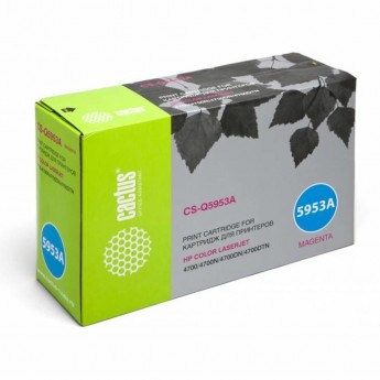 Лазерный Картридж CACTUS CS-Q5953AV (HP 643A) для HP Color LaserJet 4700, 4700dn, 4700dtn, 4700hdn, 4700n, 4700ph+, пурпурный, 10 000 стр.