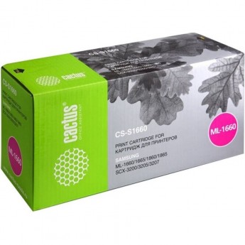 Лазерный картридж CACTUS CS-S1660 (MLT-D104S) для Samsung ML1660, 1665, 1667, 1670, 1860, 1865, 1865w, 1867; SCX3200, 3205, 3207, черный, 1 500 стр.