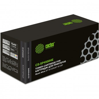 Лазерный картридж CACTUS CS-SP4500HE (SP 4500HE) для Ricoh Aficio SP 4510dn, SP 4510sf, черный, 12 000 стр.