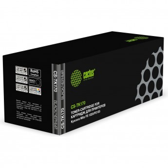 Лазерный картридж CACTUS CS-TK170 (TK-170) для принтеров Kyocera Mita P2135 Ecosys, P2135d Ecosys, P2135dn Ecosys, Mita FS 1320, 1320d, 1320dn, 1370, 1370dn, черный, 7 200 стр.