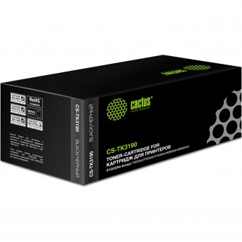 Лазерный картридж CACTUS CS-TK3190 (TK-3190) для Kyocera Ecosys M3655idn, M3660idn, M3860idn, M3860idnf, P3055dn, P3060dn, P3155dn, P3260dn, черный, 25 000 стр.