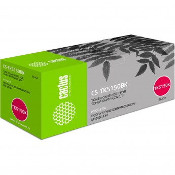 Лазерный картридж CACTUS CS-TK5150BK (TK-5150K) для Kyocera Ecosys M6035cidn, P6035cdn, M6535cidn, черный, 12 000 стр.