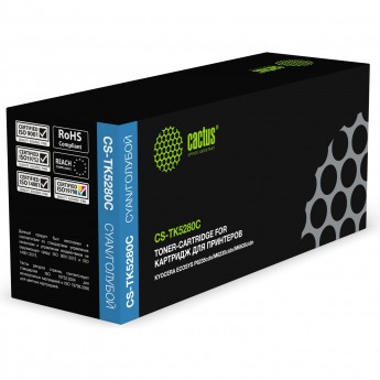 Лазерный картридж CACTUS CS-TK5280C (TK-5280C) для Kyocera Ecosys P6235cdn, M6235cidn, M6635cidn, голубой, 11 000 стр.